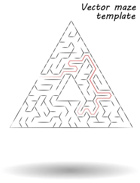 Illustration vectorielle labyrinthe, logos et idées de fonds abstraits — Image vectorielle