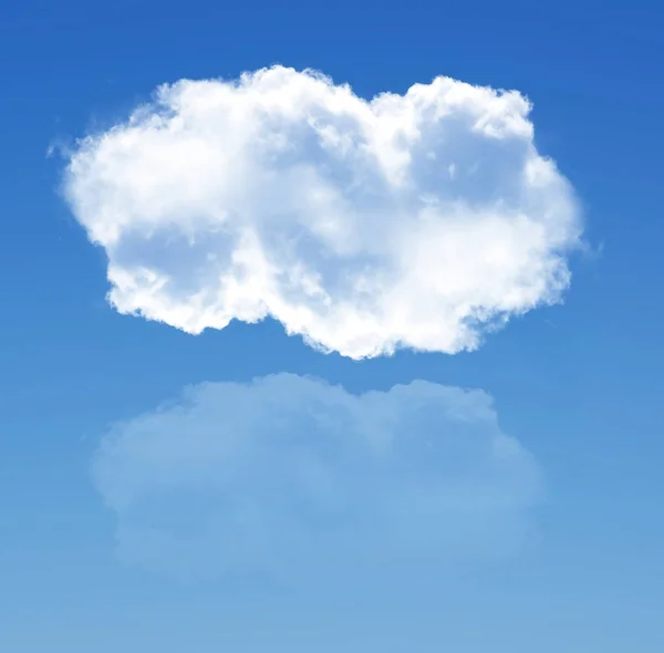 Forma de nube con ilustración de reflexión —  Fotos de Stock