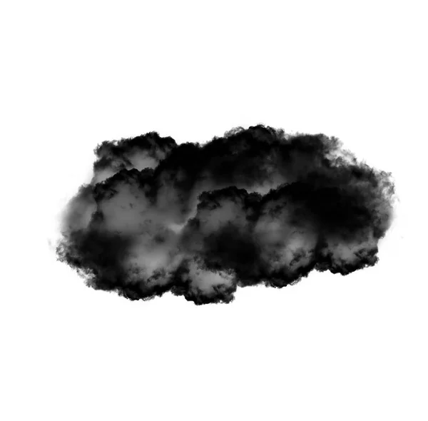 Shape met de afbeelding van een reflectie, wolk van rook wolk — Stockfoto