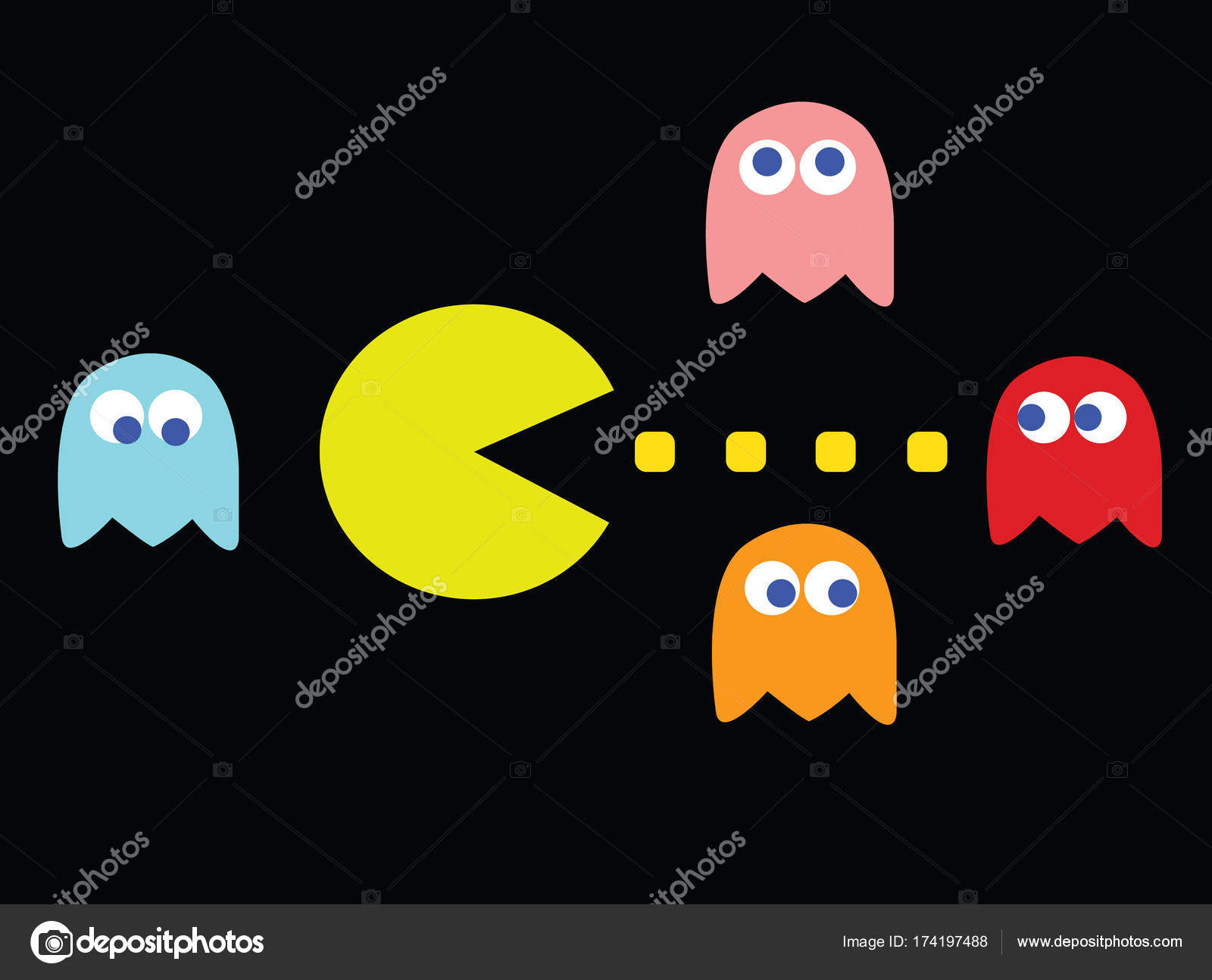 Imagens vetoriais Pacman