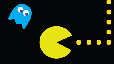 Pac-man vektör çizim takip Inky hayalet