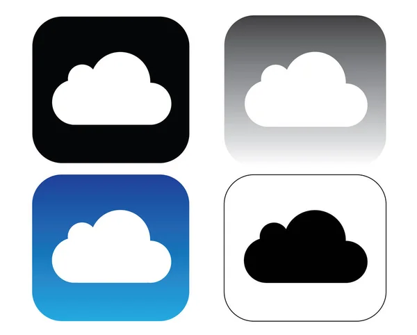 ICloud icons collection, icloud vector set — Stock Vector
