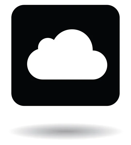 Ikonę iCloud wektor, ilustracja przycisk — Wektor stockowy