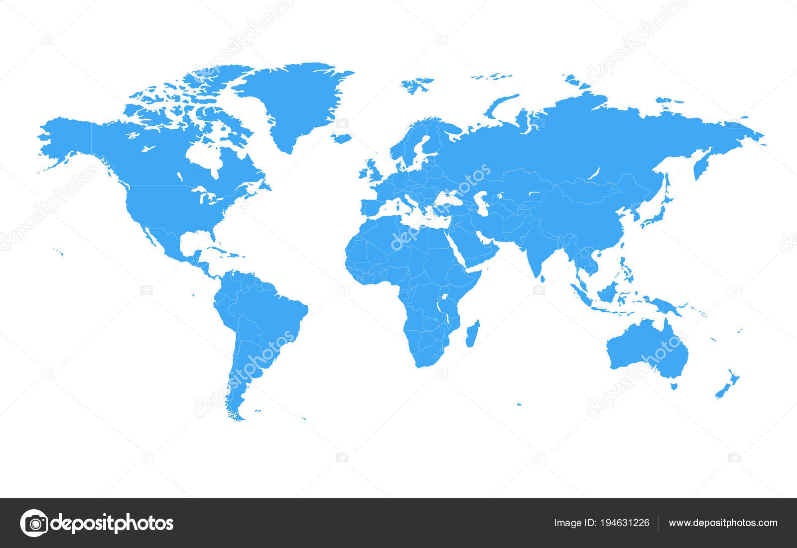 Colored Vector World Map Illustration Isolated Over White Backgr Stock Vector Image By C Maxterdesign Colored Vector World Map Illustration Isolated Over White Backgr Stock Vector Image By C Maxterdesign
