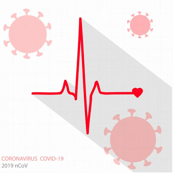 Coronavirus Disease Covid 19说明背景 — 图库矢量图片