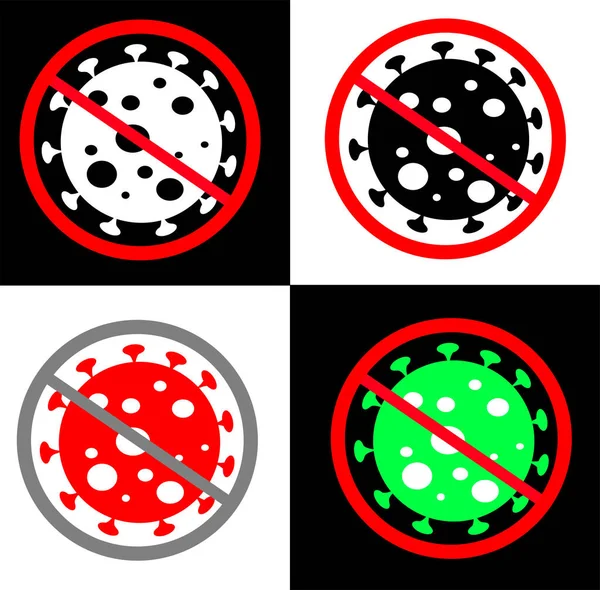 Fundo Coleção Vetorial Coronavirus — Vetor de Stock