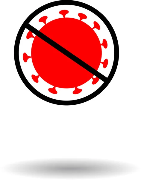 Stop Virus Vector Illustration — 스톡 벡터