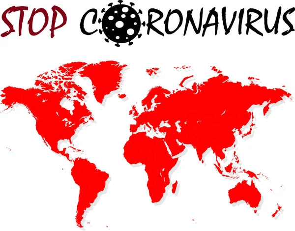 Parar Coronavírus Covid19 Ilustração Vetorial — Vetor de Stock