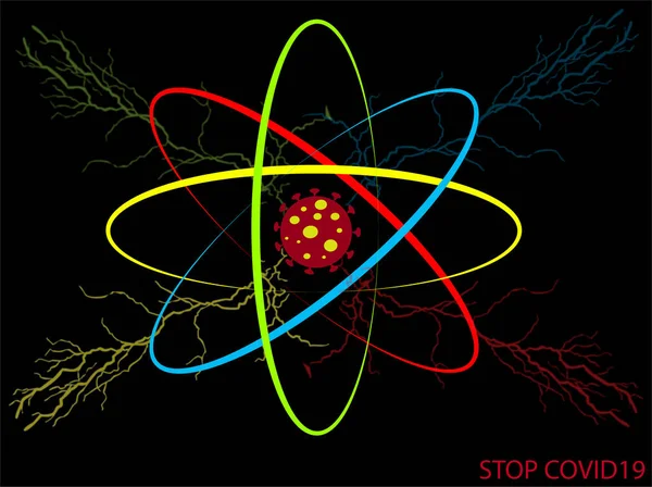 Arrêter Coronavirus Covid19 Illustration Vectorielle Pandémique — Image vectorielle