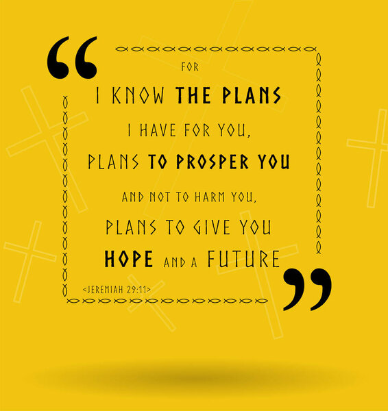 Best Bible quotes about God's plans Holy scripture sayings for Bible study flashcards, religious studies illustration. Christian Bible verses wallpaper