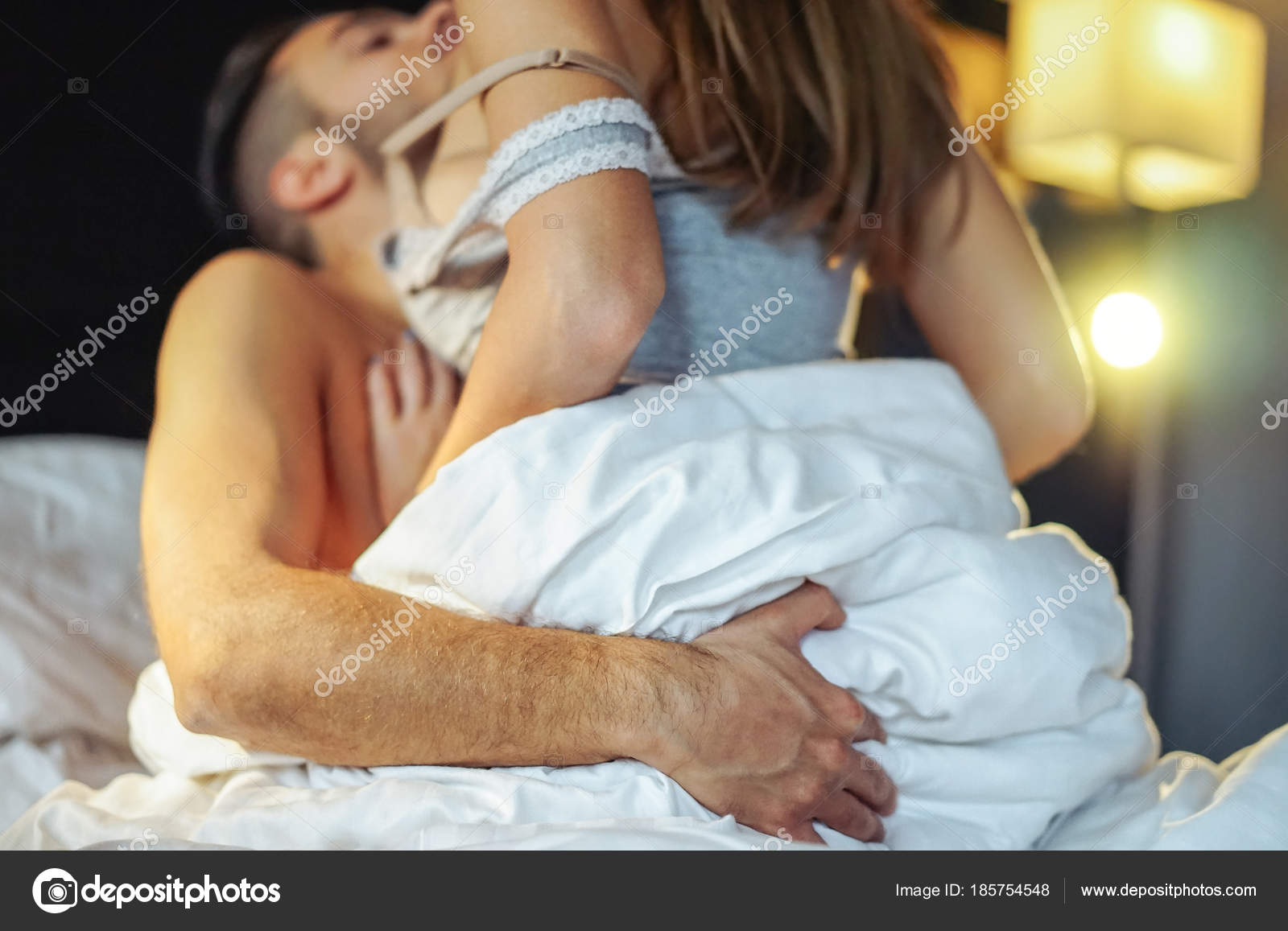 Passionate Young Couple Having Sex Bed Home Intimate Sensual Moments Stock  Photo by ©AlessandroBiascioli 185754548