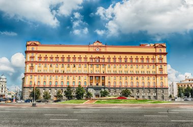 Lubyanka Binası, ikonik Kgb eski karargahı, Moskova, Russi