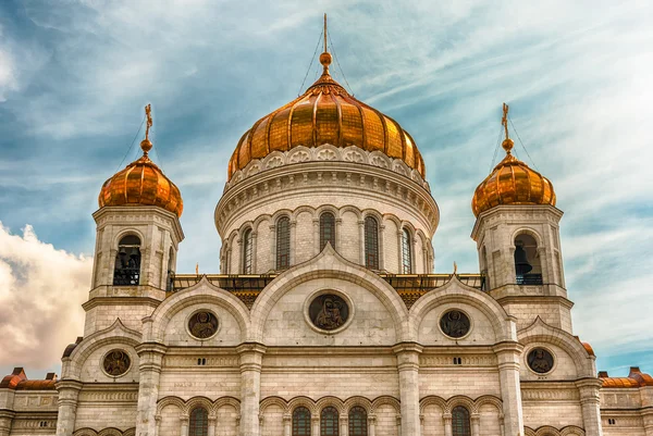 Kathedraal van Christus de Verlosser, iconische mijlpaal in Moskou, Rusland — Stockfoto