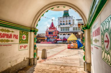 İkonik karmaşık Izmailovskiy Kremlin, Moskova, Rusya