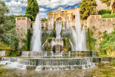Neptün Çeşmesi, Villa d'Este, Tivoli, İtalya