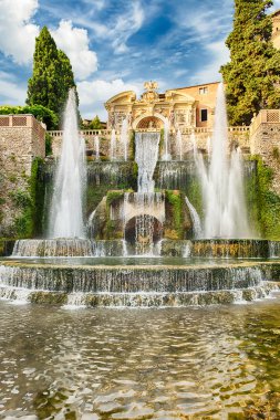 Neptün Çeşmesi, Villa d'Este, Tivoli, İtalya