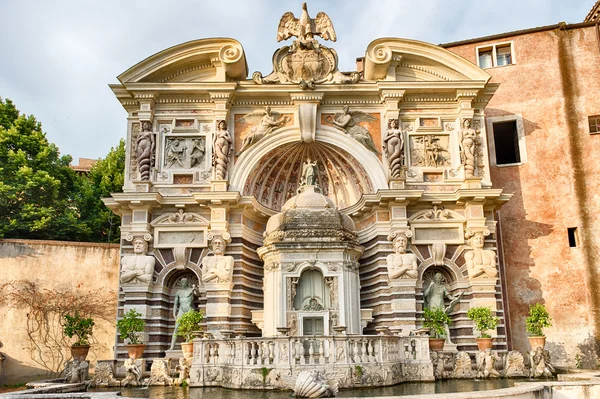 Der Brunnen der Orgel, villa d 'este, tivoli, italien — Stockfoto