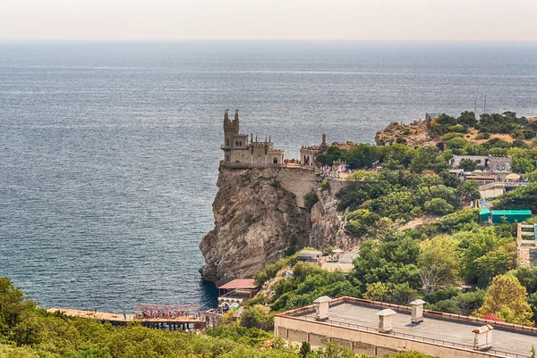Swallow's nest, scenic castle over the Black Sea, Yalta, Crimea — Stock Photo, Image