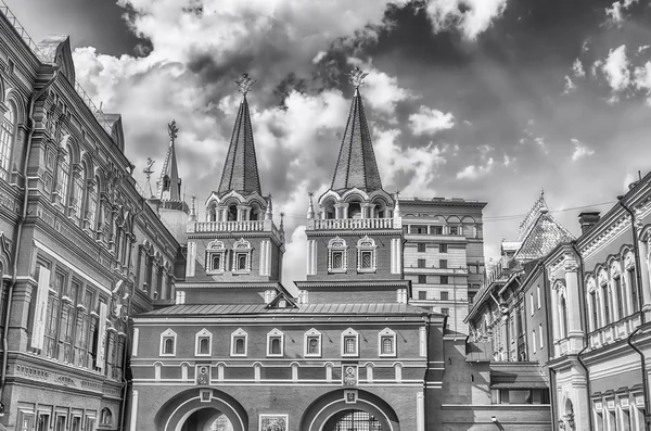 Resurrection Gate, main access to Red Square in Moscow, Russia — Stock Photo, Image