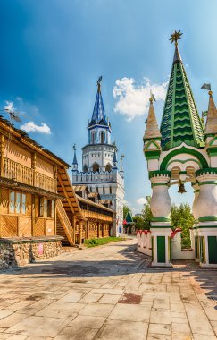 İkonik karmaşık Izmailovskiy Kremlin, Moskova, Rusya