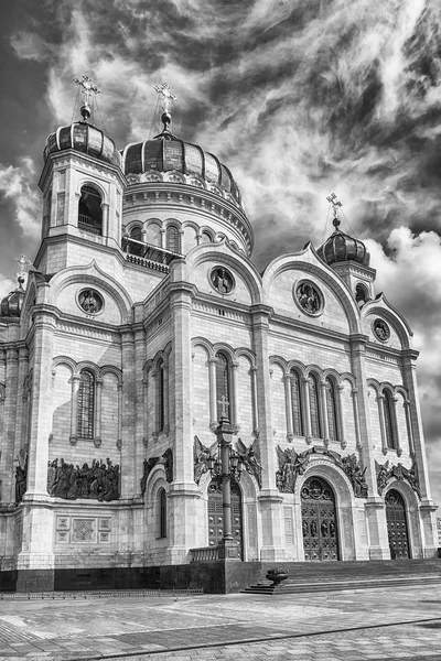 Katedrali, İsa'nın kurtarıcı, Moskova, Rusya'nın ikonik Simgesel Yapı — Stok fotoğraf
