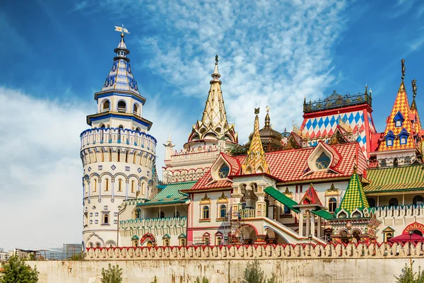 Het iconische Kremlin voor complexe Izmailovskiy in Moskou, Rusland — Stockfoto