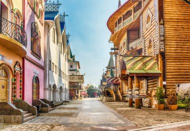 İkonik karmaşık Izmailovskiy Kremlin, Moskova, Rusya