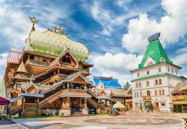 İkonik karmaşık Izmailovskiy Kremlin, Moskova, Rusya