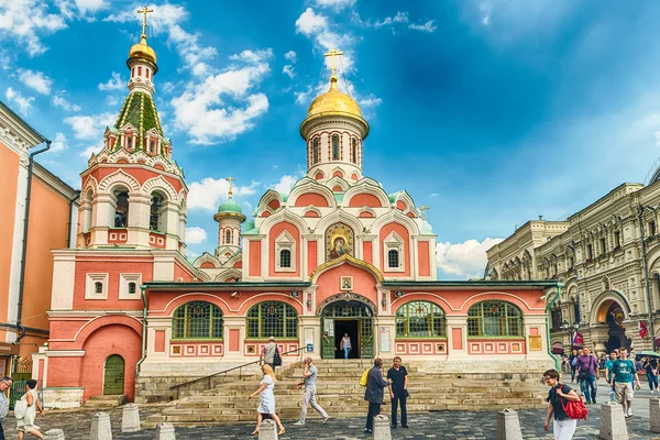 Catedral Kazan na Praça Vermelha, Moscou, Rússia — Fotografia de Stock
