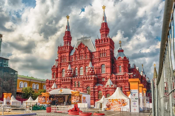 Il Museo Storico di Stato sulla Piazza Rossa, Mosca, Russia — Foto Stock