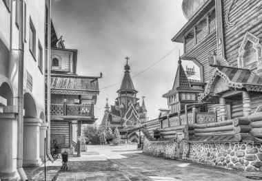 İkonik karmaşık Izmailovskiy Kremlin, Moskova, Rusya