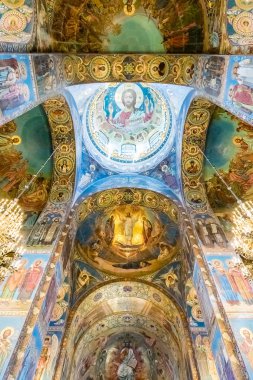 Kilise Savior kan, iç, St. Petersburg, Rusya Federasyonu