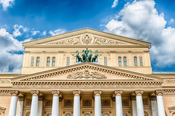 O icônico Teatro Bolshoi, passeios turísticos e marcos em Moscou, Rússia — Fotografia de Stock