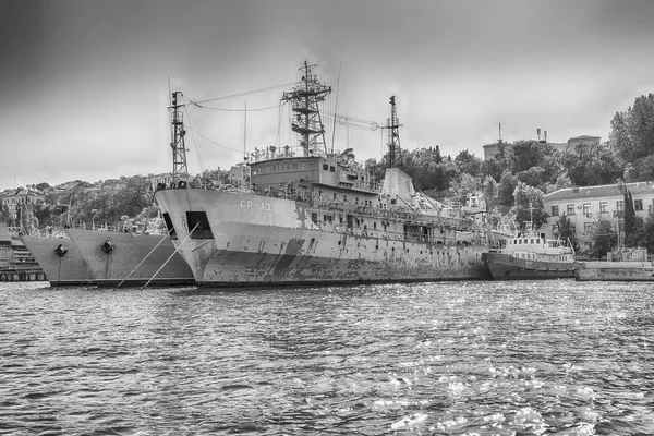 Αυγουστοσ 2016 Σοβιετικά Και Ρωσικά Πολεμικά Πλοία Του Στόλου Της — Φωτογραφία Αρχείου