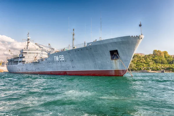 Srpna 2016 Sovětské Ruské Válečné Lodě Černomořské Flotily Stojící Nábřeží — Stock fotografie