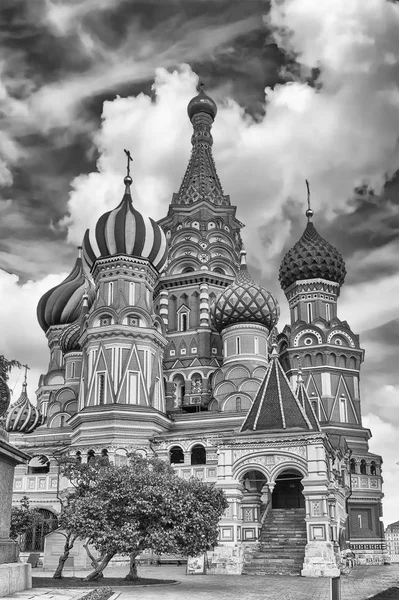 Собор Василия Блаженного на Красной площади в Москве, Россия — стоковое фото