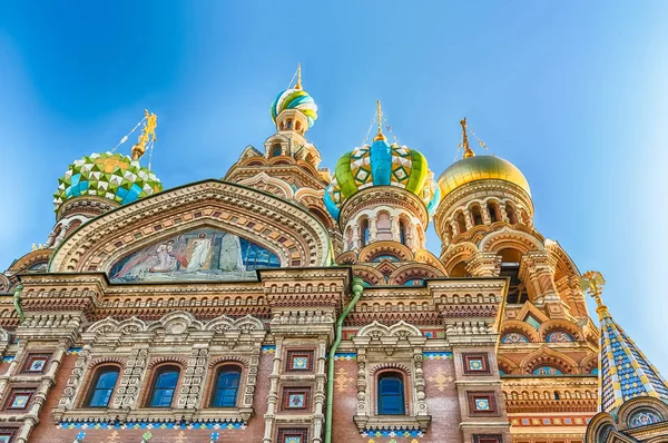 ロシア サンクト ・ ペテルブルグ、こぼれた血の上の救世主教会 — ストック写真