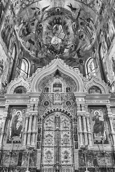 Chiesa del Salvatore su Sangue, interno, San Pietroburgo, Russia — Foto Stock