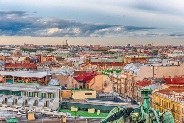 Panoramic view over St. Petersburg, Russia, from St. Isaac 's Cathedral
