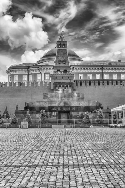 Lenin's Mausoleum, iconische mijlpaal op het Rode plein, Moskou, Rusland — Stockfoto