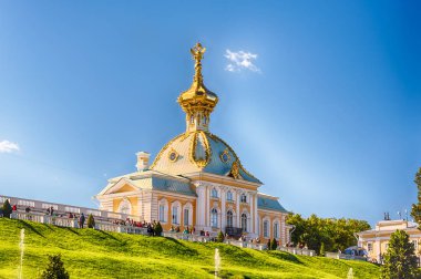 Görünüm Peterhof Sarayı ve bahçeleri, Rusya Federasyonu