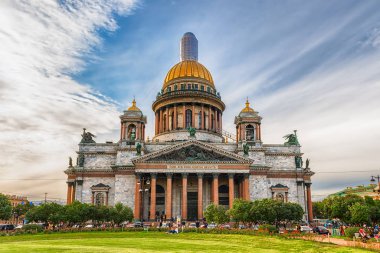İkonik Saint Isaac's Katedrali, St Petersburg, Rusya