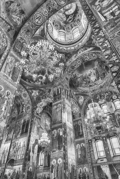 Chiesa del Salvatore su Sangue, interno, San Pietroburgo, Russia — Foto Stock