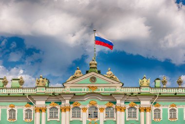 Kış Sarayı, Hermitage Müzesi, St. Petersburg, Rusya'nın cephe