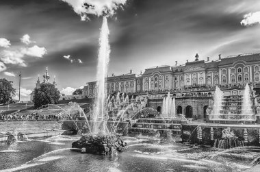 Doğal görünümü Grand Cascade, Peterhof Palace, Rusya Federasyonu