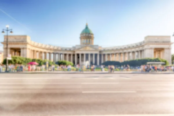 サンクトペテルブルク、ロシアのカザン大聖堂の多重の背景 — ストック写真