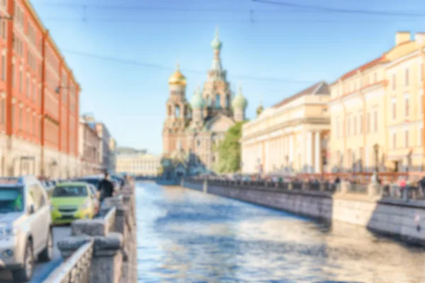 Intreepupil achtergrond, kerk van de Verlosser op het bloed, St. Petersburg, Rusland — Stockfoto