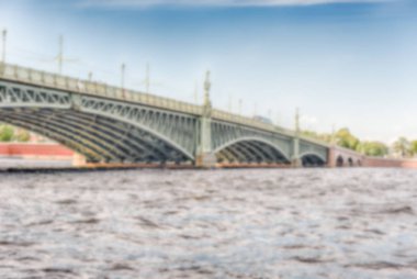 Gorki Parkı, Moskova, Rusya içinde doğal çeşme ile ufuk arka plan