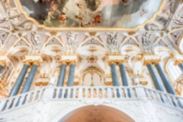 Defokussierter Hintergrund mit malerischem Brunnen im Gorki Park, Moskau, Russland — Stockfoto