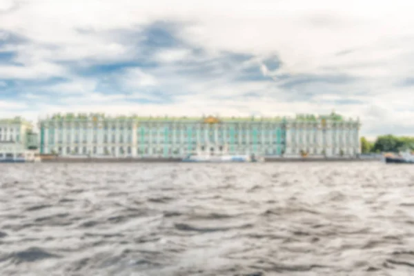 Fundo desfocado com fonte cênica dentro Gorky Park, Moscou, Rússia — Fotografia de Stock